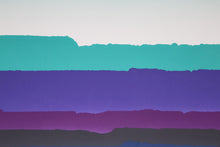 Landscape in Green, Blue and Purple