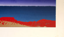 Landscape in Purple, Green, Blue and Red
