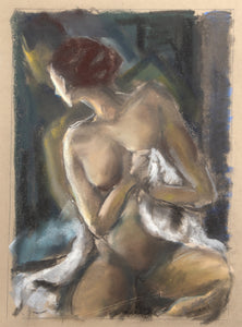 Nude Woman with Bed Sheet