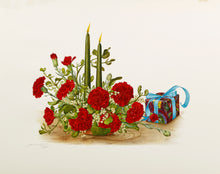 Mistletoe and Scarlet Carnation