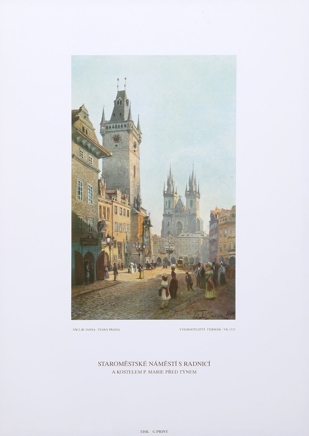 The Starometsky Square and Town Hall in Prague