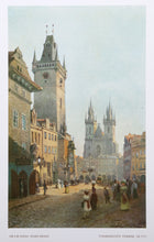 The Starometsky Square and Town Hall in Prague