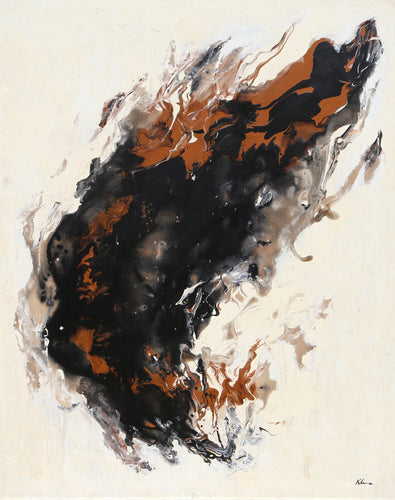 Brown and Black Abstract