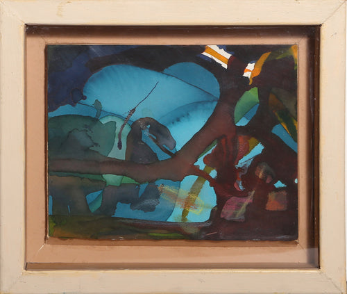 Abstract Blue Composition