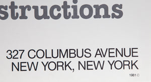 Exhibition Poster: New York Constructions