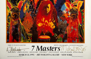 Seven Masters Exhibition Poster