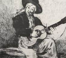Le Chanteur Espagnol, signed in the plate top right