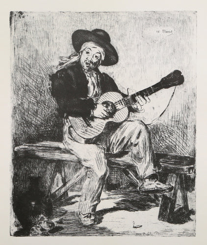 Le Chanteur Espagnol, signed in the plate top right