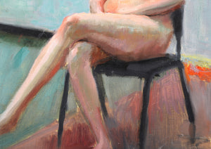 Seated Nude Figure Study