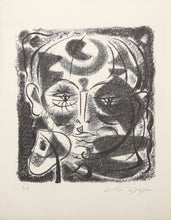 Visage à travers les feuilles