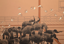 Elephants and Trapeze Artist