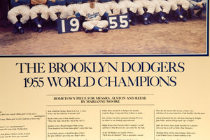 Brooklyn Dodgers 1955 World Champions Poster