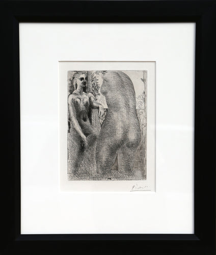 Modele et Grande Sculpture de Dos from La Suite Vollard (Bloch 186)