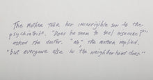 Untitled Joke from the Moral Essays Portfolio