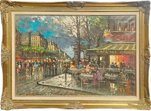 Paris Cafe in Spring