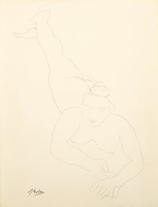 Nude Woman Lying on her Stomach