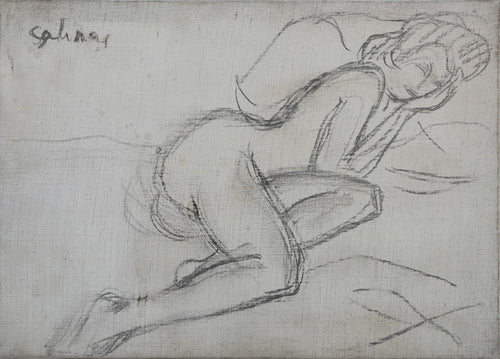 Lounging Nude on Pillow (1001)