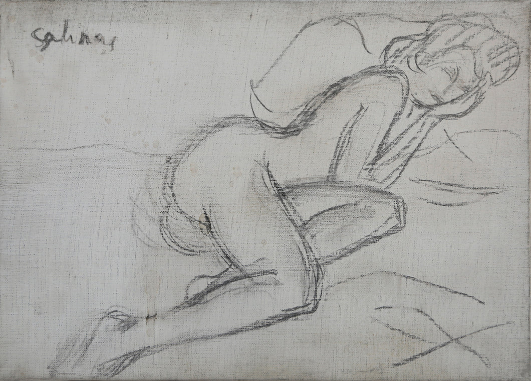 Lounging Nude on Pillow (1001)