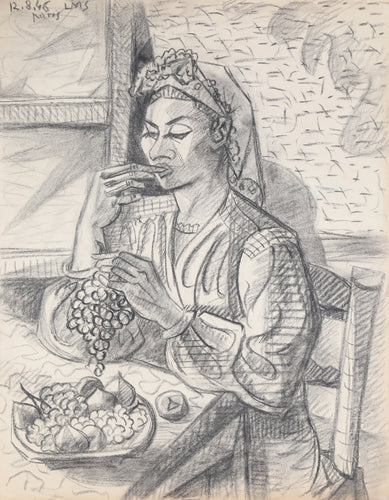 Woman Eating Grapes 323