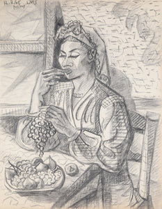 Woman Eating Grapes 323