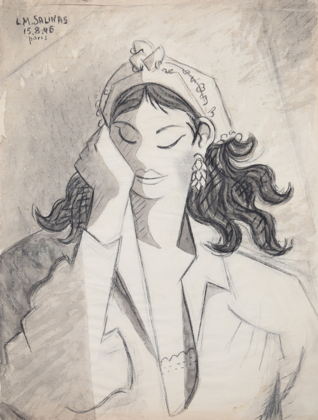 Portrait of Woman in Blouse 324