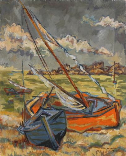 Sailboats on Shore