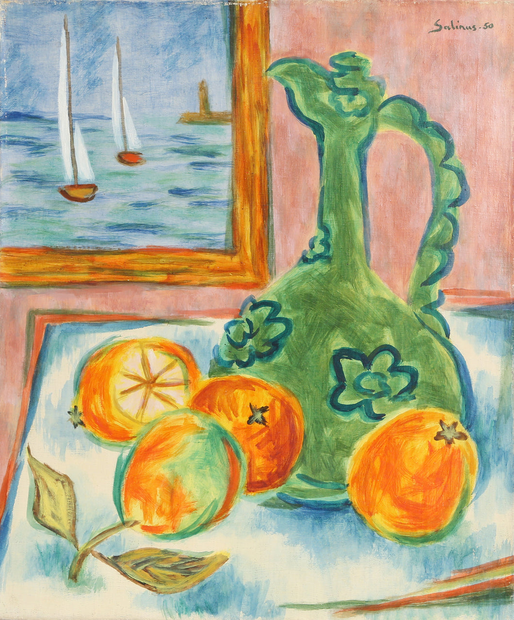 Pichet Vert et Oranges
