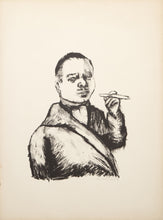 Man Smoking Cigar From The Midget and the Dwarf Portfolio