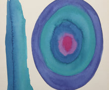 Blue and Red Composition