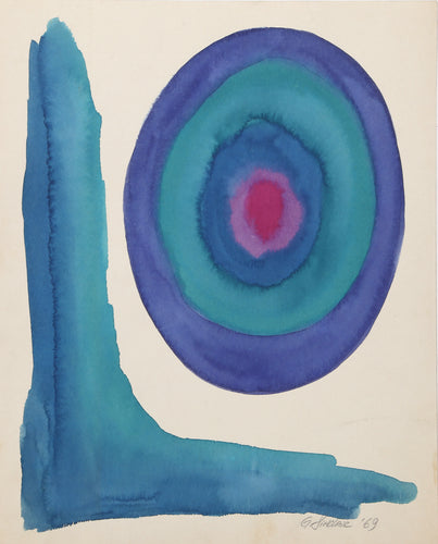 Blue and Red Composition