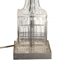 Pair of French Glass and Ormolu Table Lamps