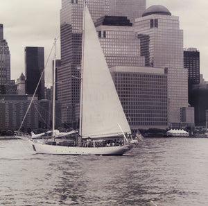 Sailboat and Twin Towers