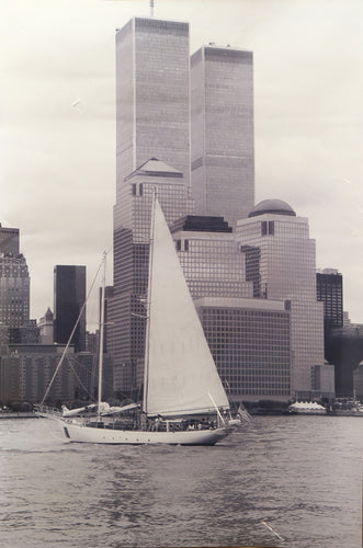 Sailboat and Twin Towers