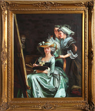 Self-Portrait with Two Pupils