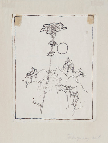 Flowers with Mountain