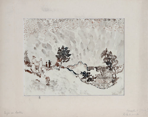 Landscape of Coast in Sepia