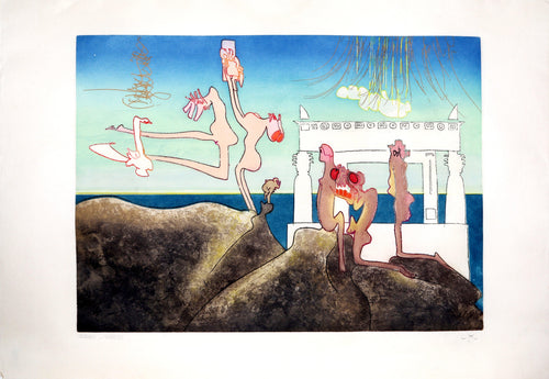 10AM from L'Arc Obscur des Heures Etching | Roberto Matta,{{product.type}}