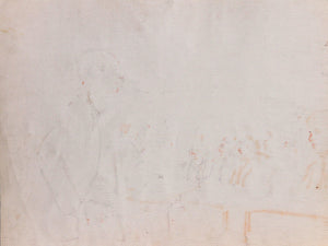 12 - Eight Figures, Juror in Red Watercolor | Marshall Goodman,{{product.type}}