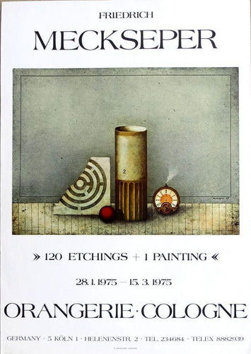 120 Etchings, 1 Painting Orangerie Exhibition Poster | Friedrich Meckseper,{{product.type}}
