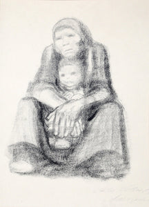 14 - Studie zu enier Plastik Lithograph | Kathe Kollwitz,{{product.type}}