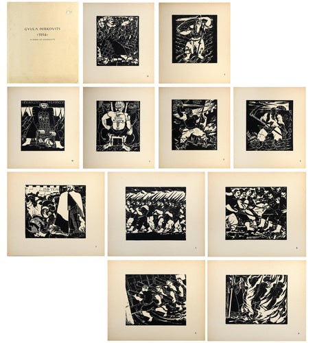 1514 (aka the Dózsa series) Woodcut | Gyula Derkovits,{{product.type}}