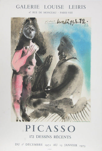 172 Dessins Recents: Galerie Louise Leiris Poster | Pablo Picasso,{{product.type}}