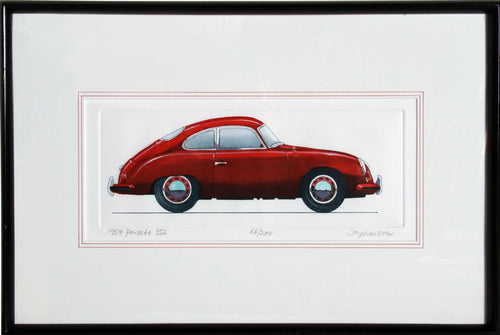 1954 Porsche 356 Lithograph | Stephenson,{{product.type}}