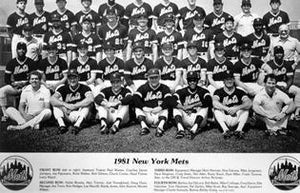 1981 New York Mets Team Black and White | Unknown Artist,{{product.type}}