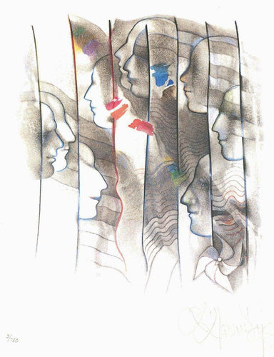 1989 Flag Series - United Nations Lithograph | Andreas Antis Ioannides,{{product.type}}