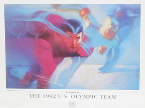 1992 Olympic Team: Speed Skating Poster | Bill Sienkiewicz,{{product.type}}