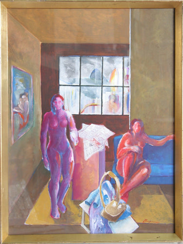 2 Nue Numa Sela Gouache | Benjamin Silva,{{product.type}}