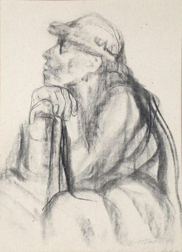 2 - Zeichnung zu Dem Grabstein fur Professor Breyfig Lithograph | Kathe Kollwitz,{{product.type}}