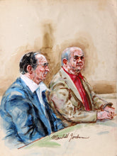 23 - Two Figures - Man In Blue Jacket, Man in Red Shirt Watercolor | Marshall Goodman,{{product.type}}