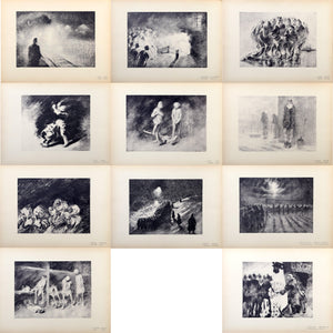 24 Drawings From The Concentration Camps in Germany Lithograph | George Zielezinski,{{product.type}}